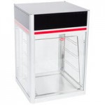 Hatco FSDT-2X Flav-R-Savor Tall Two Door Holding and Display Cabinet with Four Tier Pan Rack