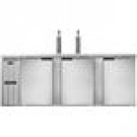 Continental Refrigerator KC90NSS Double Tap Kegerator Beer Dispenser - Stainless Steel, (4) 1/2 Keg Capacity