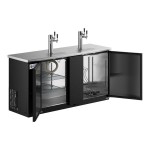 Avantco UDD-3-HC (2) Triple Tap Kegerator Beer Dispenser - Black, (3) 1/2 Keg Capacity Avantco UDD-3-HC (2) Triple Tap Kegerator Beer Dispenser - Black, (3) 1/2 Keg Capacity