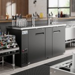 Avantco UDD-3-HC (2) Triple Tap Kegerator Beer Dispenser - Black, (3) 1/2 Keg Capacity Avantco UDD-3-HC (2) Triple Tap Kegerator Beer Dispenser - Black, (3) 1/2 Keg Capacity