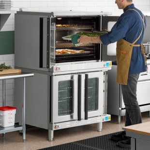 Cooking Performance Group FECD-200-D Double Deck Standard Depth Full Size Electric Convection Oven - 240V, 1 Phase, 11.9 kW Cooking Performance Group FECD-200-D Double Deck Standard Depth Full Size Electric Convection Oven - 240V, 1 Phase, 11.9 kW