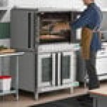 Cooking Performance Group FECD-200-D Double Deck Standard Depth Full Size Electric Convection Oven - 240V, 1 Phase, 11.9 kW Cooking Performance Group FECD-200-D Double Deck Standard Depth Full Size Electric Convection Oven - 240V, 1 Phase, 11.9 kW