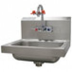 Advance Tabco 7-PS-55 Hand Sink with Emergency Eye Wash Attachment - 17 1/4