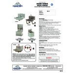 Advance Tabco 7-PS-55 Hand Sink with Emergency Eye Wash Attachment - 17 1/4