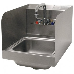Advance Tabco 7-PS-56 Space Saving Hand Sink with Side Splash Guards - 12