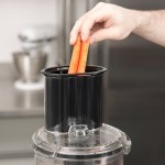 Waring WFP11S 2.5 Qt. Clear Batch Bowl Food Processor with Vegetable Prep Lid Chute and 4 Discs - 3/4 hp