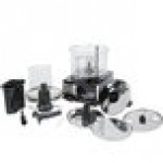 Waring WFP11S 2.5 Qt. Clear Batch Bowl Food Processor with Vegetable Prep Lid Chute and 4 Discs - 3/4 hp