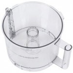 Waring WFP11S 2.5 Qt. Clear Batch Bowl Food Processor with Vegetable Prep Lid Chute and 4 Discs - 3/4 hp