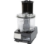 Waring WFP11S 2.5 Qt. Clear Batch Bowl Food Processor with Vegetable Prep Lid Chute and 4 Discs - 3/4 hp