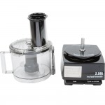 Waring WFP11S 2.5 Qt. Clear Batch Bowl Food Processor with Vegetable Prep Lid Chute and 4 Discs - 3/4 hp