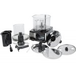 Waring WFP11S 2.5 Qt. Clear Batch Bowl Food Processor with Vegetable Prep Lid Chute and 4 Discs - 3/4 hp