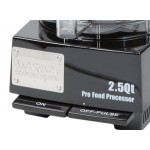 Waring WFP11S 2.5 Qt. Clear Batch Bowl Food Processor with Vegetable Prep Lid Chute and 4 Discs - 3/4 hp