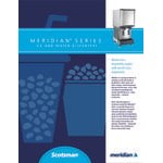 Scotsman HID540ABX-1A Meridian® Air-Cooled Countertop Nugget Ice Machine and Water Dispenser with Push Button Dispensing - 40 lb. Bin Capacity