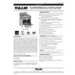 Vulcan 2VK45DF-1 PowerFry5 Natural Gas 90-100 lb. 2 Unit Floor Fryer System with Digital Controls and KleenScreen Filtration - 140,000 BTU