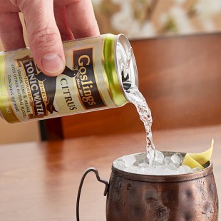 Goslings Finest Citrus Tonic Water 7.5 fl. oz. Can - 24/Case