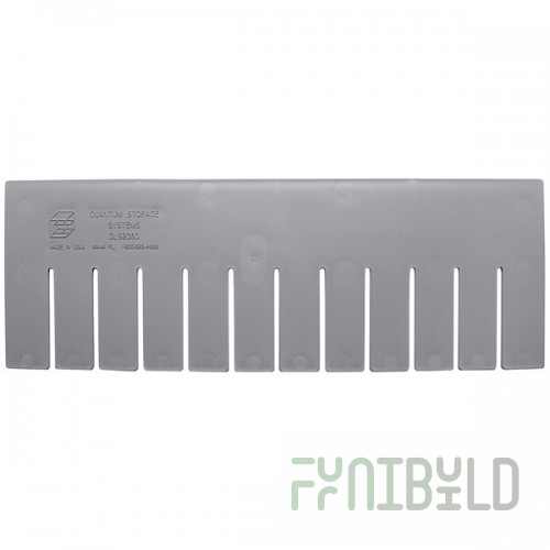 Quantum Gray Long Divider for DG92060 Dividable Grid Container - 6/Pack