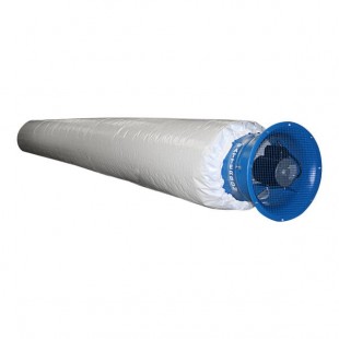 Patterson Power Tube 100' Fabric Air Duct System with 22 Patterson Power Tube 100' Fabric Air Duct System with 22