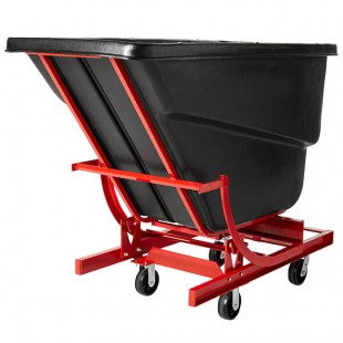 Rubbermaid® FG105943BLA Black 1.0 Cubic Yard Self Dumping Hopper with 6 Rubbermaid® FG105943BLA Black 1.0 Cubic Yard Self Dumping Hopper with 6