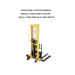 Vestil 2,000 lb. Manual Hydraulic Fork Stacker with 31