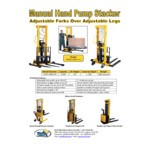 Vestil 2,000 lb. Manual Hydraulic Fork Stacker with 31
