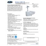 Zurn Elkay One Z.WC1.M Manual Toilet System with Wall Hung Toilet and Flush Valve - 1.1 GPF Zurn Elkay One Z.WC1.M Manual Toilet System with Wall Hung Toilet and Flush Valve - 1.1 GPF