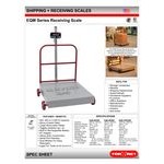 Tor Rey EQM-200/400 400 lb. Digital Receiving Bench Scale with Tower Display, Legal for Trade