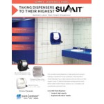 San Jamar T970WHCL Summit Lever Roll Towel Dispenser - White / Clear San Jamar T970WHCL Summit Lever Roll Towel Dispenser - White / Clear