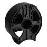 San Jamar EcoLogic R2000REBK Black Single Roll Jumbo Toilet Tissue Dispenser