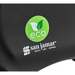 San Jamar EcoLogic R2000REBK Black Single Roll Jumbo Toilet Tissue Dispenser