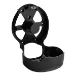 San Jamar EcoLogic R2000REBK Black Single Roll Jumbo Toilet Tissue Dispenser