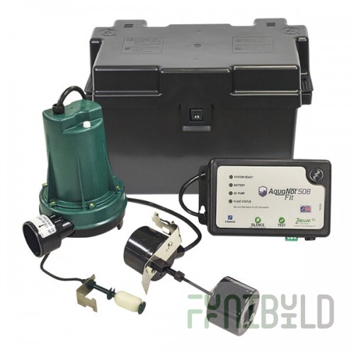 Zoeller 508-0014 AquaNot Fit 508 Backup Sump Pump System - 12V