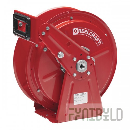 Reelcraft 7800 OMP Series 7000 Medium Pressure Premium-Duty Oil Hose Reel for 1/2