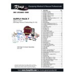 Kemp USA 10-160-F 258-Piece Medical Supply Pack F for Kemp USA EMS Gear Bags