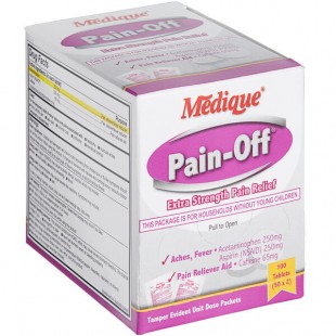Medique 22833 Pain Off Extra Strength Pain Relief Tablets - 100/Box