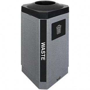 Busch Systems Octo 104456 32 Gallon LDPE Decorative Indoor Waste Receptacle