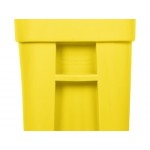 Rubbermaid® FG9W2700YEL 50 Gallon Yellow Wheeled Rectangular Trash Can with Lid Rubbermaid® FG9W2700YEL 50 Gallon Yellow Wheeled Rectangular Trash Can with Lid