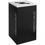 Ex-Cell Kaiser RC-KDSQ-R BT-WHT Black Tie Kaleidoscope White Gloss Square 24 Gallon Recyclables Receptacle Ex-Cell Kaiser RC-KDSQ-R BT-WHT Black Tie Kaleidoscope White Gloss Square 24 Gallon Recyclables Receptacle