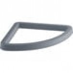 Lavex 21 Gallon Gray Corner Round Rim Top Trash Can Lid Lavex 21 Gallon Gray Corner Round Rim Top Trash Can Lid