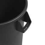 Carlisle 84103203 Bronco 32 Gallon Black Round Trash Can