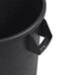 Carlisle 84103203 Bronco 32 Gallon Black Round Trash Can