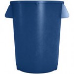 Carlisle 84103203 Bronco 32 Gallon Black Round Trash Can