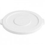 Lavex 20 Gallon White Round Commercial Trash Can