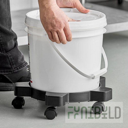 Lavex 77 lb. Plastic Pail Dolly for 5, 6, and 15 Gallon Pails