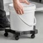Lavex 77 lb. Plastic Pail Dolly for 5, 6, and 15 Gallon Pails Lavex 77 lb. Plastic Pail Dolly for 5, 6, and 15 Gallon Pails