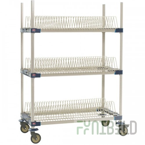 Metro MAX4-PR48VX2 MetroMax 4 Mobile Three Tier Tray Drying Rack - 24