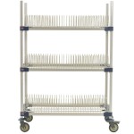 Metro MAX4-PR48VX2 MetroMax 4 Mobile Three Tier Tray Drying Rack - 24