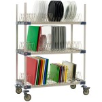 Metro MAX4-PR48VX2 MetroMax 4 Mobile Three Tier Tray Drying Rack - 24
