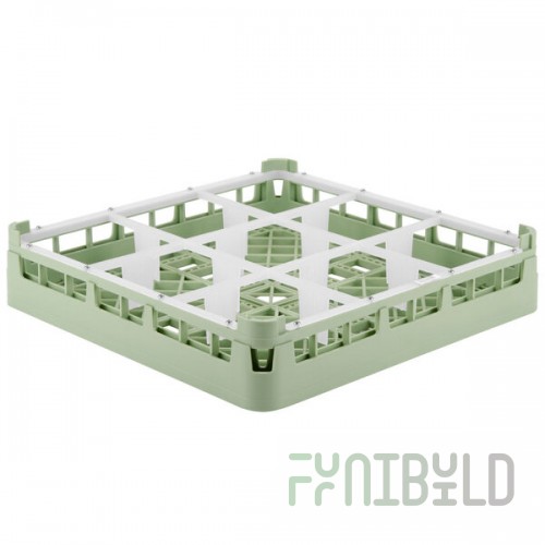 Vollrath 52726 Signature Full-Size Light Green 9-Compartment 2 13/16