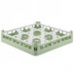 Vollrath 52726 Signature Full-Size Light Green 9-Compartment 2 13/16