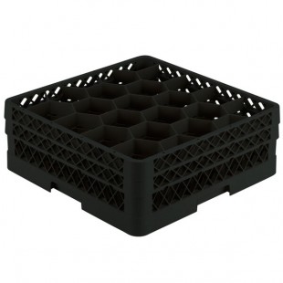Vollrath TR11GA Traex® Rack Max Full-Size Black 20-Compartment 6 3/8